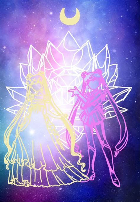 Sailor Moon And Princess Serenityserena Wallpaper Sailor Moon