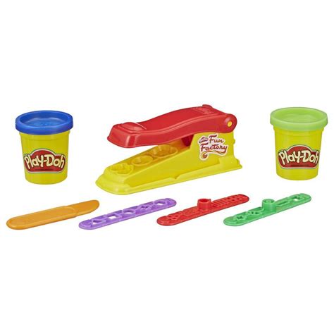 Play Doh Mini Fun Factory Shape Making Toy With 2 Non Toxic Colors