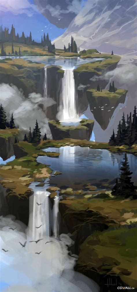 Gorgeous Pools For A Book Setting Environment Concept Art Fantasy