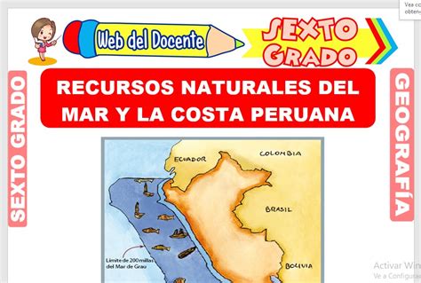 Recursos Naturales Del Mar Y La Costa Peruana Para Sexto Grado De Primaria