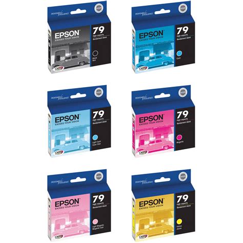 Epson 79 Ink Six Cartridge Set For Stylus 1400 And Artisan 1430
