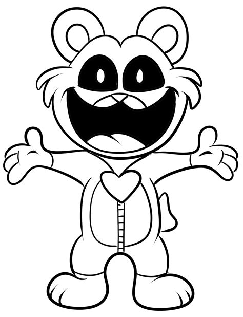 Bobby Bearhug From Smiling Critters Coloring Page