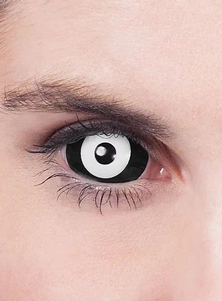 Black And White Sclera Contact Lenses