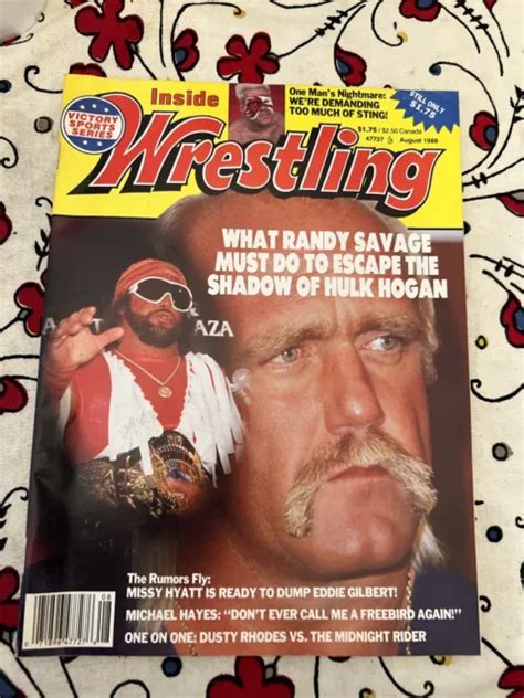 HULK HOGAN RANDY Savage Vintage Inside Wrestling Magazine August 1988