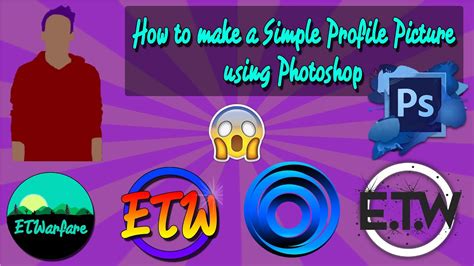 How To Make A Simple Youtube Profile Picture Photoshop Pro 13