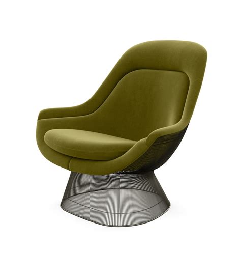 Knoll Platner Easy Chair Velvet Livingspace