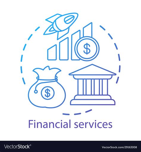 Financial Services Concept Icon Finance Industry Vector Image