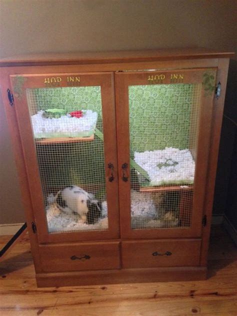 Its hard to believe it's already been five years since we brought home our bunny, bam bam. Rabbit hutch ideas made from repurposed furniture | The ...