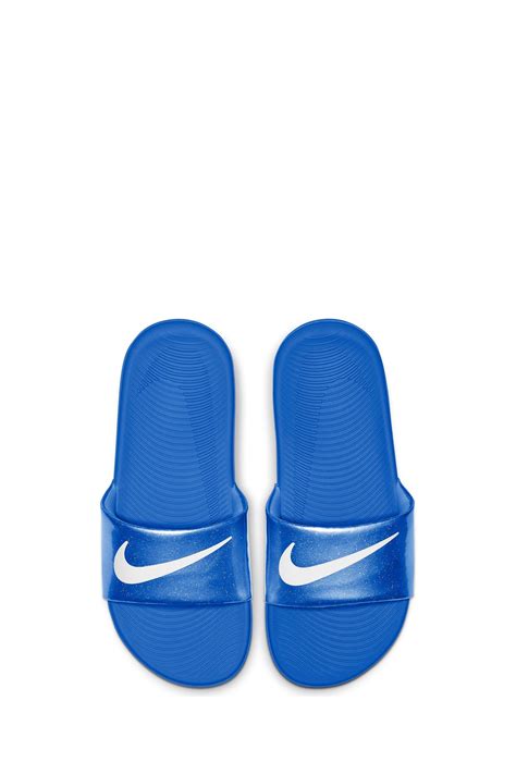 Buy Nike Bluewhite Kawa Junioryouth Sliders From The Next Uk Online Shop