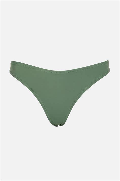 Trendyol Green V Cut Bikini Bottoms