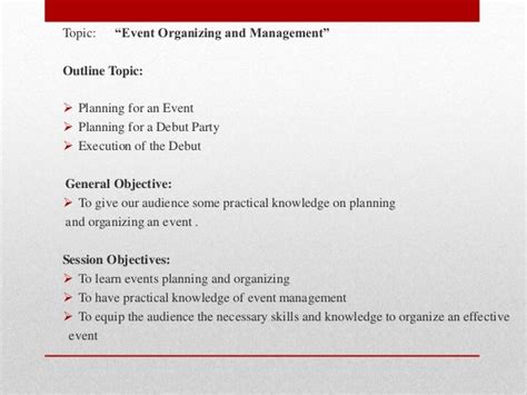 Event Organizing And Management