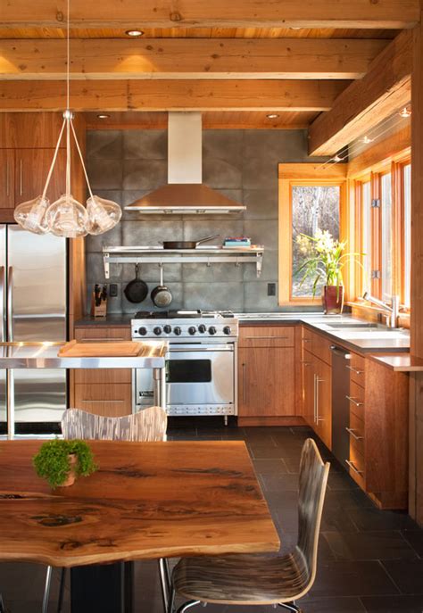 33 Modern Style Cozy Wooden Kitchen Design Ideas