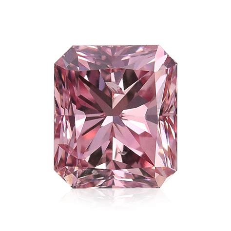 070 Carat Fancy Intense Pink Diamond 4p Radiant Shape Si2