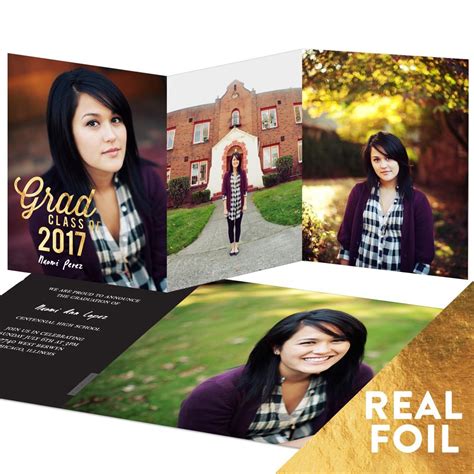 Your Class Year Is Stamped On The Front Of These Tri Fold Graduation