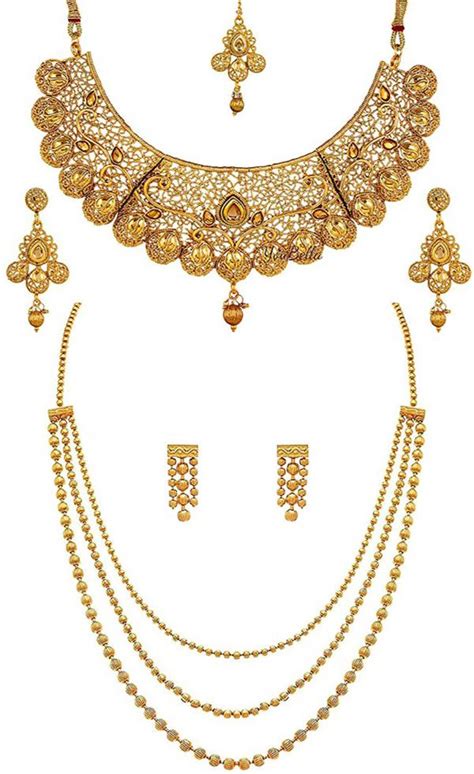 YouBella Alloy Jewellery Set For Women And Girls Gold Silver JioMart