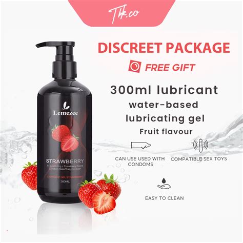 Lemezee 300ml Strawberry Lube Lubricant Oil Anal Sex Lube Gel Health Water Based Lubricants