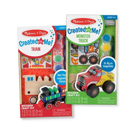 Melissa And Doug Created By Me Paint And Decorate Your Own Wooden Vehicles