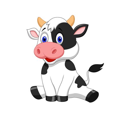 Cattle Cartoon Calf Funny Cow Transparent Background Png Clipart
