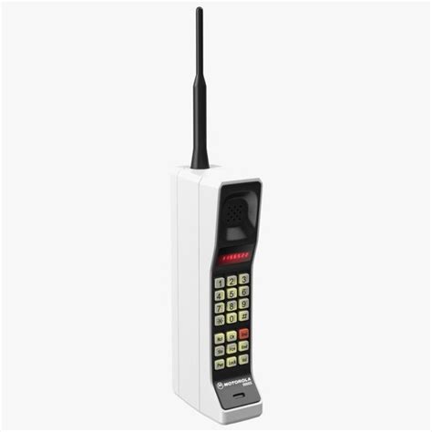 3d Model Motorola Dynatac 8000x First Mobile Phone Turbosquid 1794492