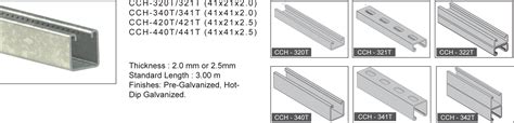 Iso certificated ceiling channels c channel with standard. C-Channel Strut Systems - MEP Solutions - Steel ...