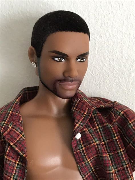 African American Male Barbie Ken Doll Mattel University Doll Ooak Black