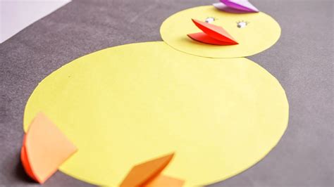 Kids Crafts Easy Paper Animal For Kids Baby Chicks