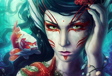 Girl Face Underwater Wallpaper Hd Fantasy 4k Wallpapers Images