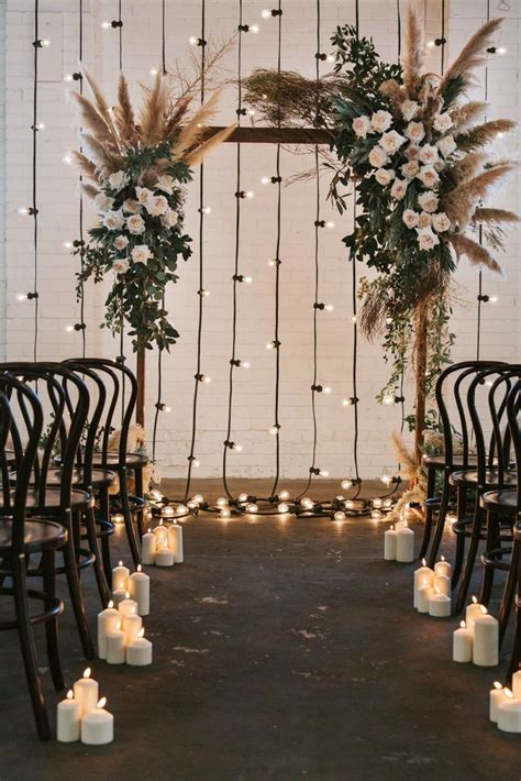 19 Inspiring Indoor Ceremony Backdrops Swanky Wedding Ceremony