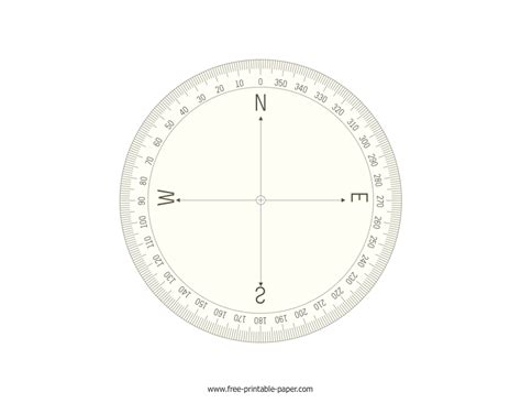 Compass Protractor Free Printable