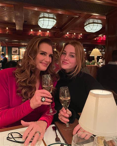 Brooke Shields Enjoys Christmas Eve Dinner With Look Alike Daughters