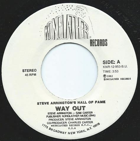 Steve Arrington S Hall Of Fame Way Out 1982 Vinyl Discogs