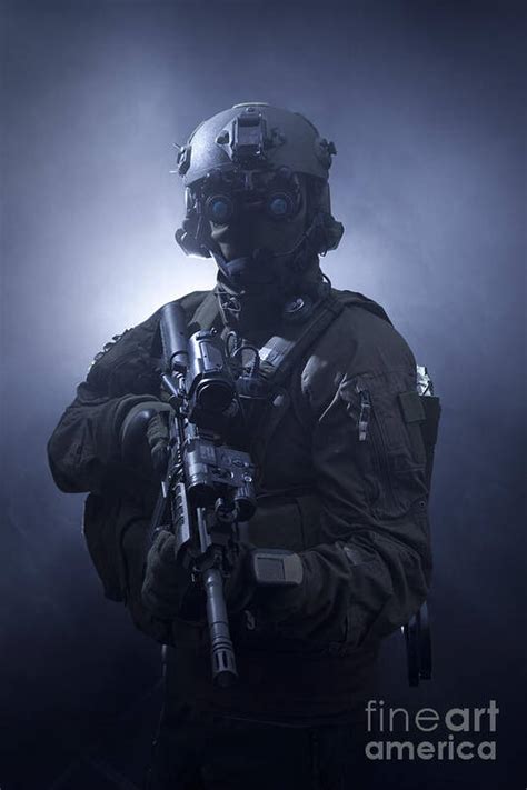 Special Operations Forces Soldier Art Print By Tom Weber