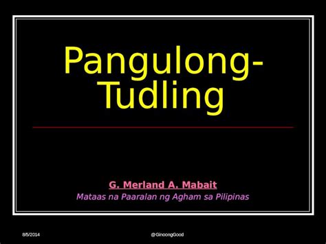 Pptx Pagsulat Ng Pangulong Tudling Editorial Dokumen Tips The Best