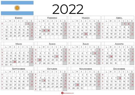 Calendario 2021 Argentina Con Días Festivos