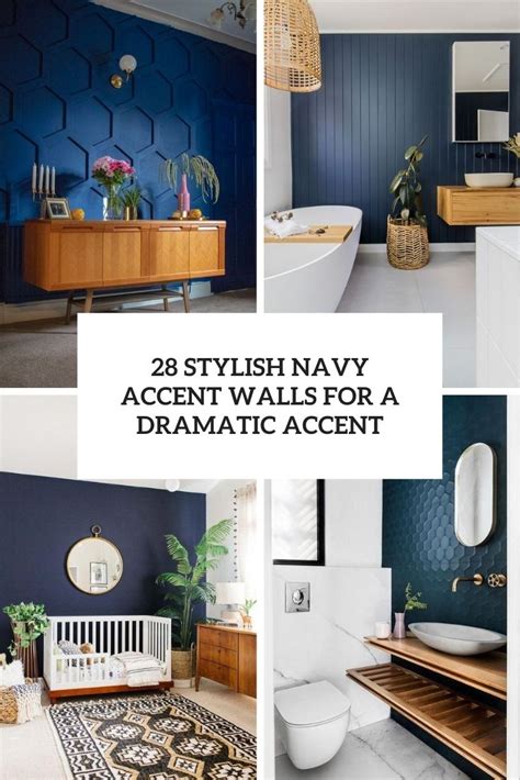 28 Stylish Navy Accent Walls For A Dramatic Accent Digsdigs