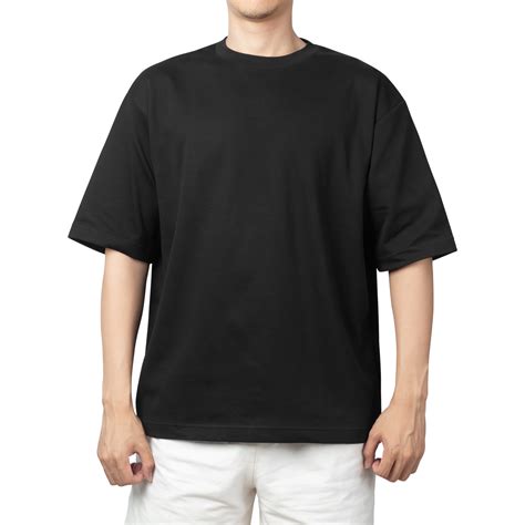 Man In Black Oversize T Shirt Mockup Design Template 8520221 Png