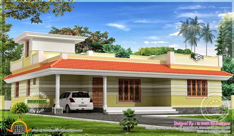 1858 Sq Feet Kerala Model Single Floor Home Kerala Home Design And