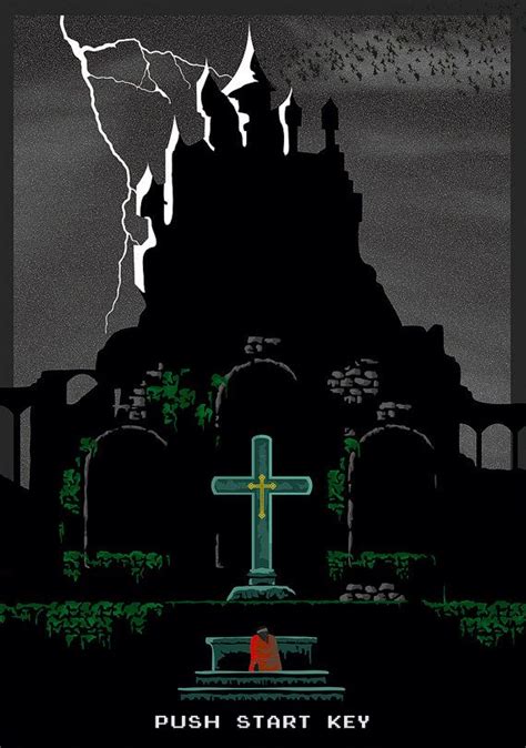 Castlevania Game Poster Nes Pixel Art Castlevania Artwork Art