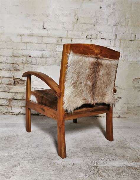 Goat Hide Arm Chair In 2021 Armchair Chair Furniture