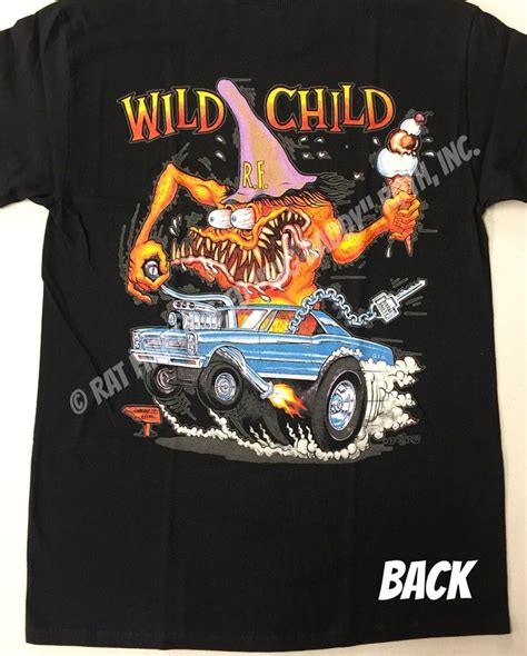 Official Rat Fink Wild Child T Shirt Ed Big Daddy Roth Etsy