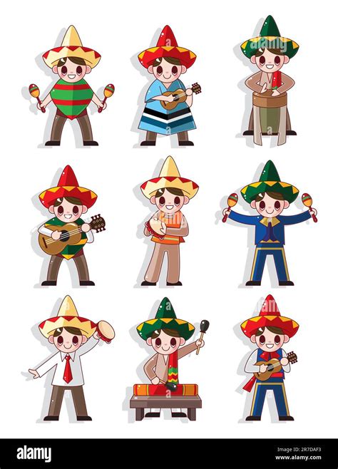 Mexican Musical Group Stock Vector Images Alamy