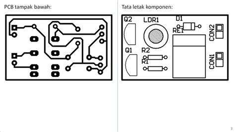 Inilah Contoh Rangkaian Saklar Elektronik Peka Cahaya Include Pcb