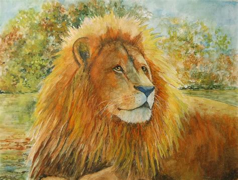Lion King Painting By Dale Estka Fine Art America
