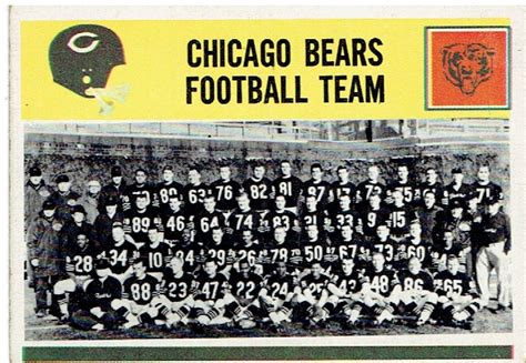 1964 Philadelphia 27 Chicago Bears Rookies And More