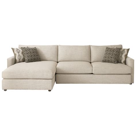 Bassett Allure Contemporary Sectional With Left Arm Facing Chaise