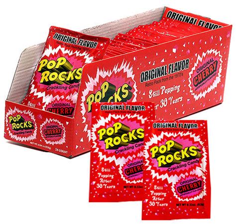 Pop Rocks Cherry Candy Packs 24ct Box