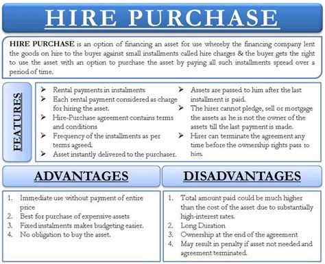 Meaning of hire purchase in english. Disadvantages of Hire purchase to the seller - KNEC notes ...