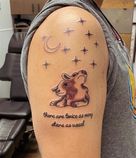 Two Headed Calf Tattoo Based On A Poem That I Love Done By Greg