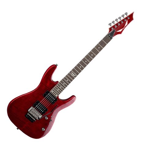 Disc Dean Custom 350f Floyd Rose Electric Guitar Trans Red At Gear4music