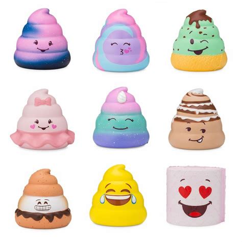 Silly Poo Squishy Blind Box 76565cm Licensed Slow Rising With
